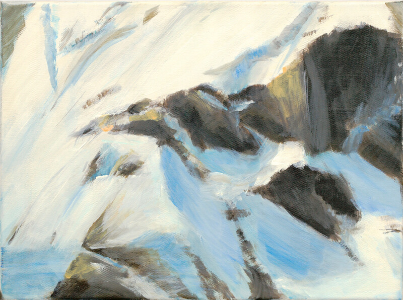 Sils 11, 2007 – 30x40 cm, Acryl auf Leinwand
