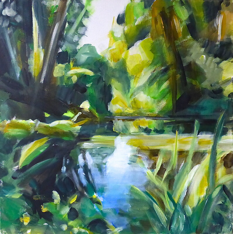 Smaragd 2, 2017 – 40x40 cm, Acryl auf Leinwand