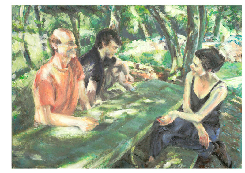 Die Rast, 2008 – 50x70 cm, Acryl auf Leinwand
