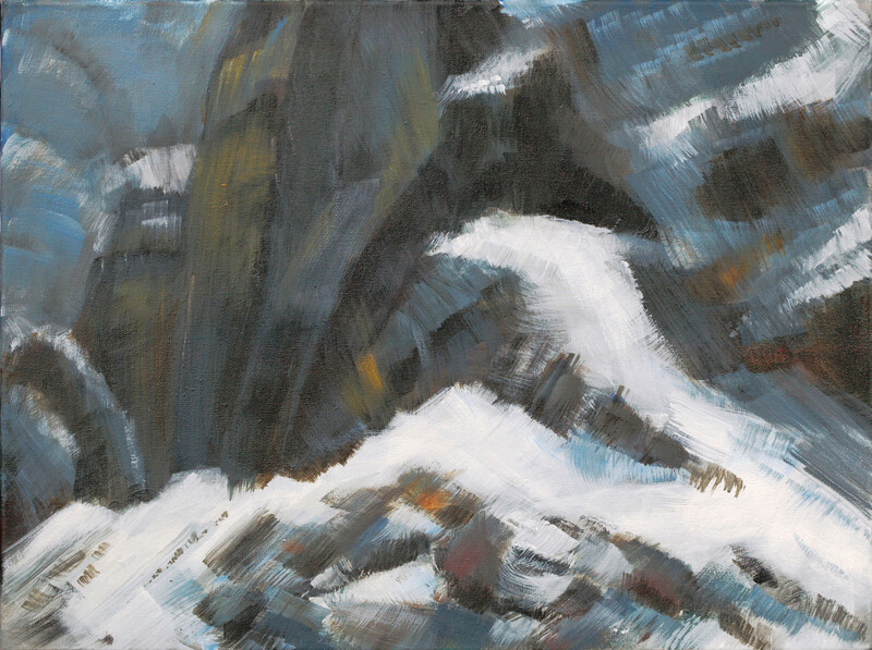 Sils 9, 2007 – 30x40 cm, Acryl auf Leinwand