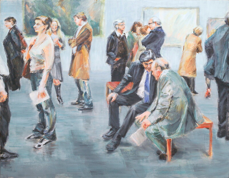 Versammelte 1, 2008 – 70x90 cm, Acryl auf Leinwand (SOLD)